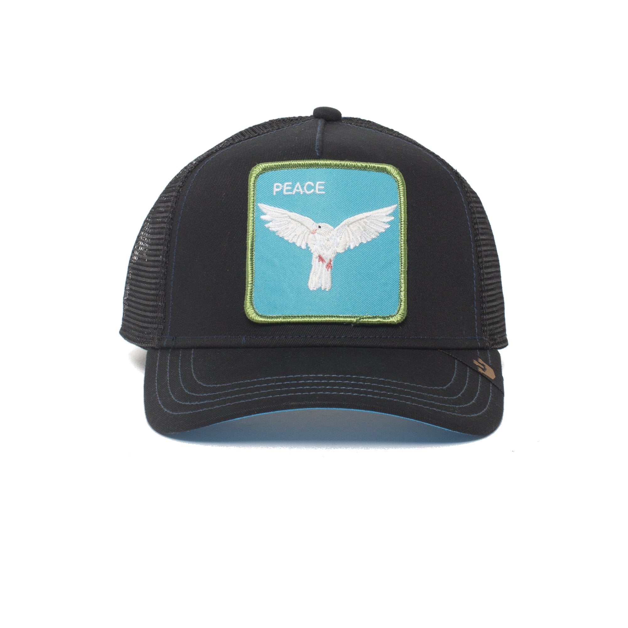 Goorin Bros. peace keeper trucker baseball cap Black front view