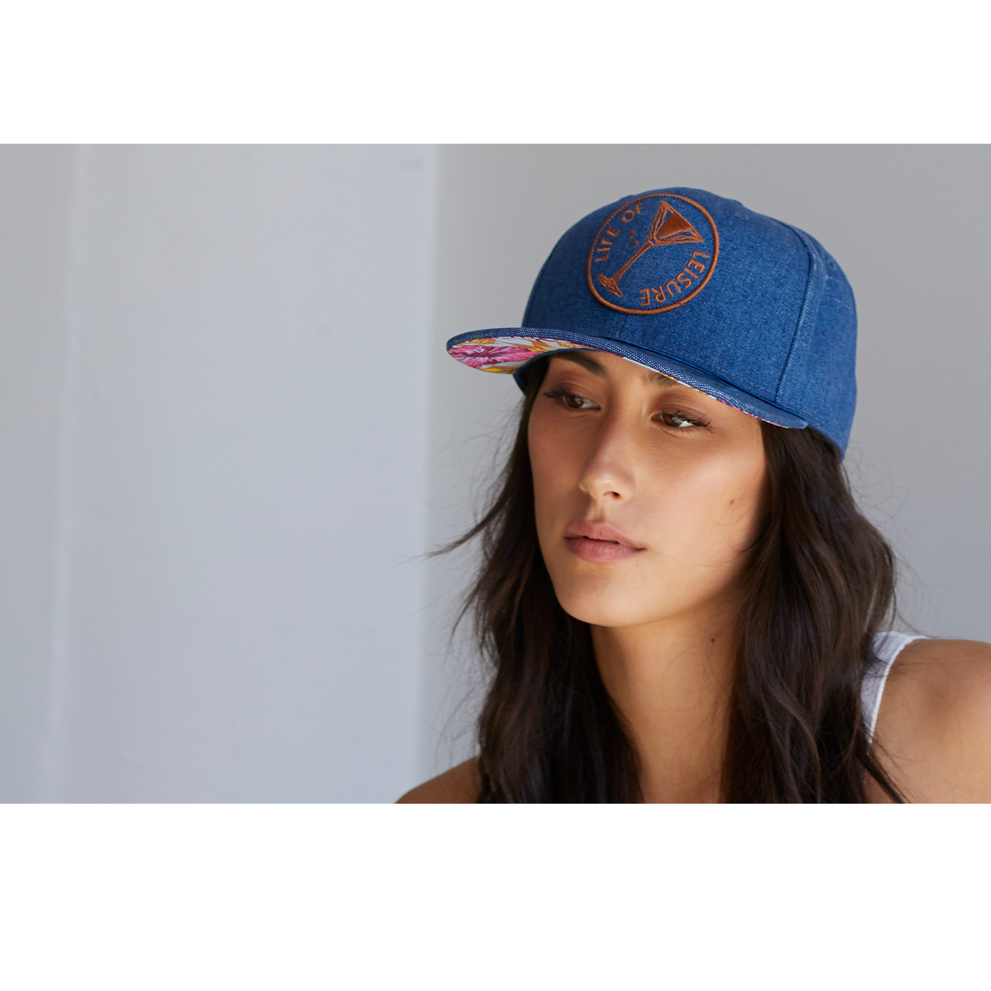 Goorin Bros. meeting street cotton flat brim baseball cap Blue  womens styling
