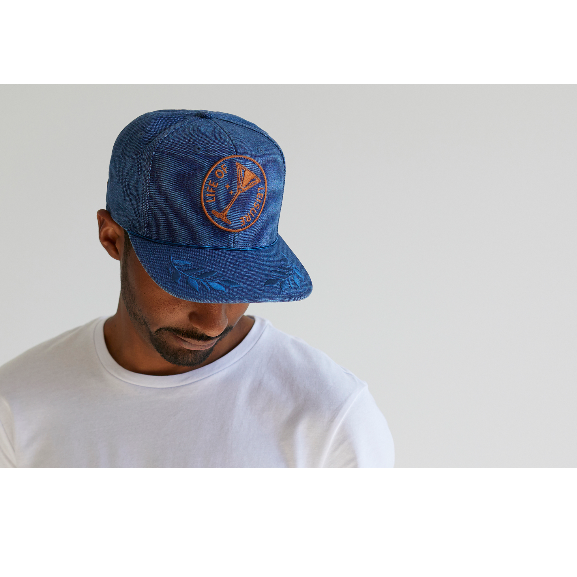 Goorin Bros. meeting street cotton flat brim baseball cap Blue  mens styling