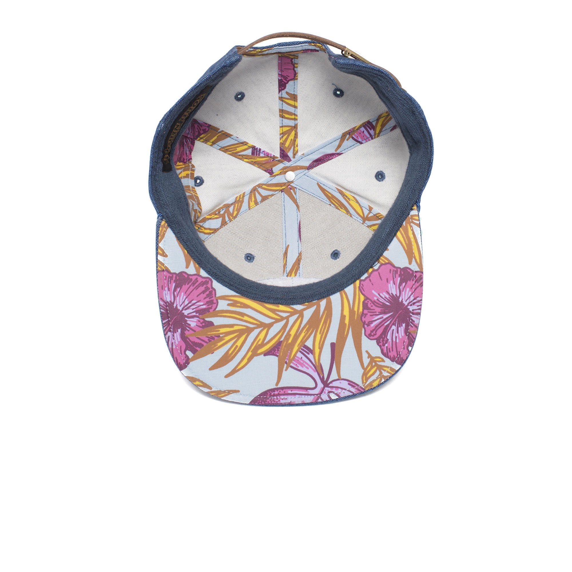 Goorin Bros. meeting street cotton flat brim baseball cap Blue under view