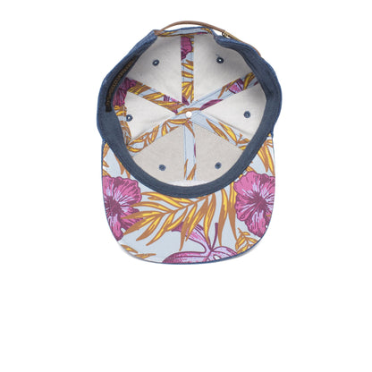 Goorin Bros. meeting street cotton flat brim baseball cap Blue under view