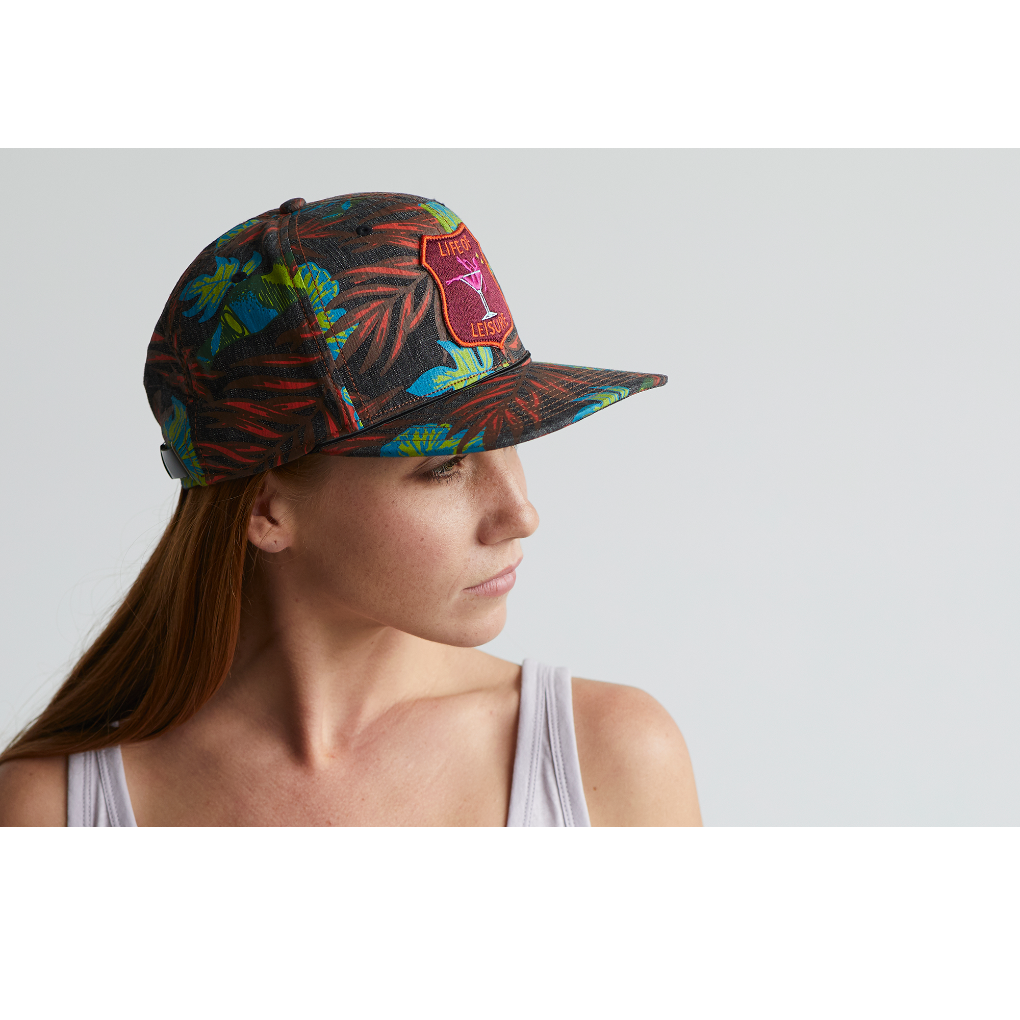 Goorin Bros. word of mouth cotton flat brim baseball cap Black  womens styling