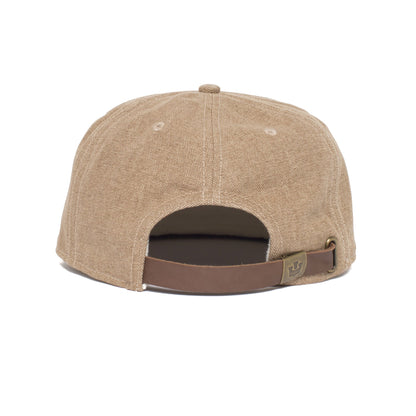 Goorin Bros. bull street cotton flat brim baseball cap Khaki back view