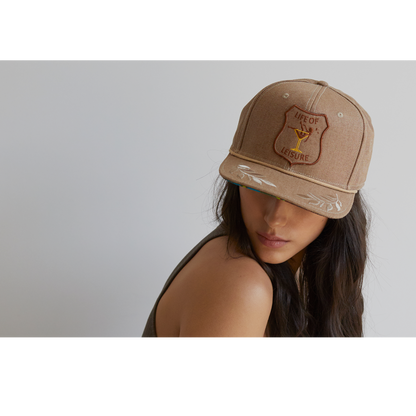 Goorin Bros. bull street cotton flat brim baseball cap Khaki  womens styling