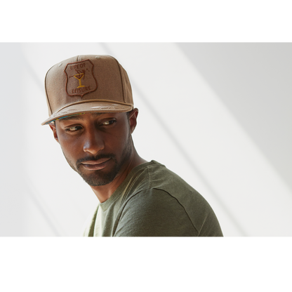 Goorin Bros. bull street cotton flat brim baseball cap Khaki  mens styling