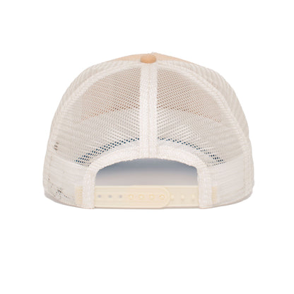 Goorin Bros. big fish 5 panel trucker baseball cap Natural back view