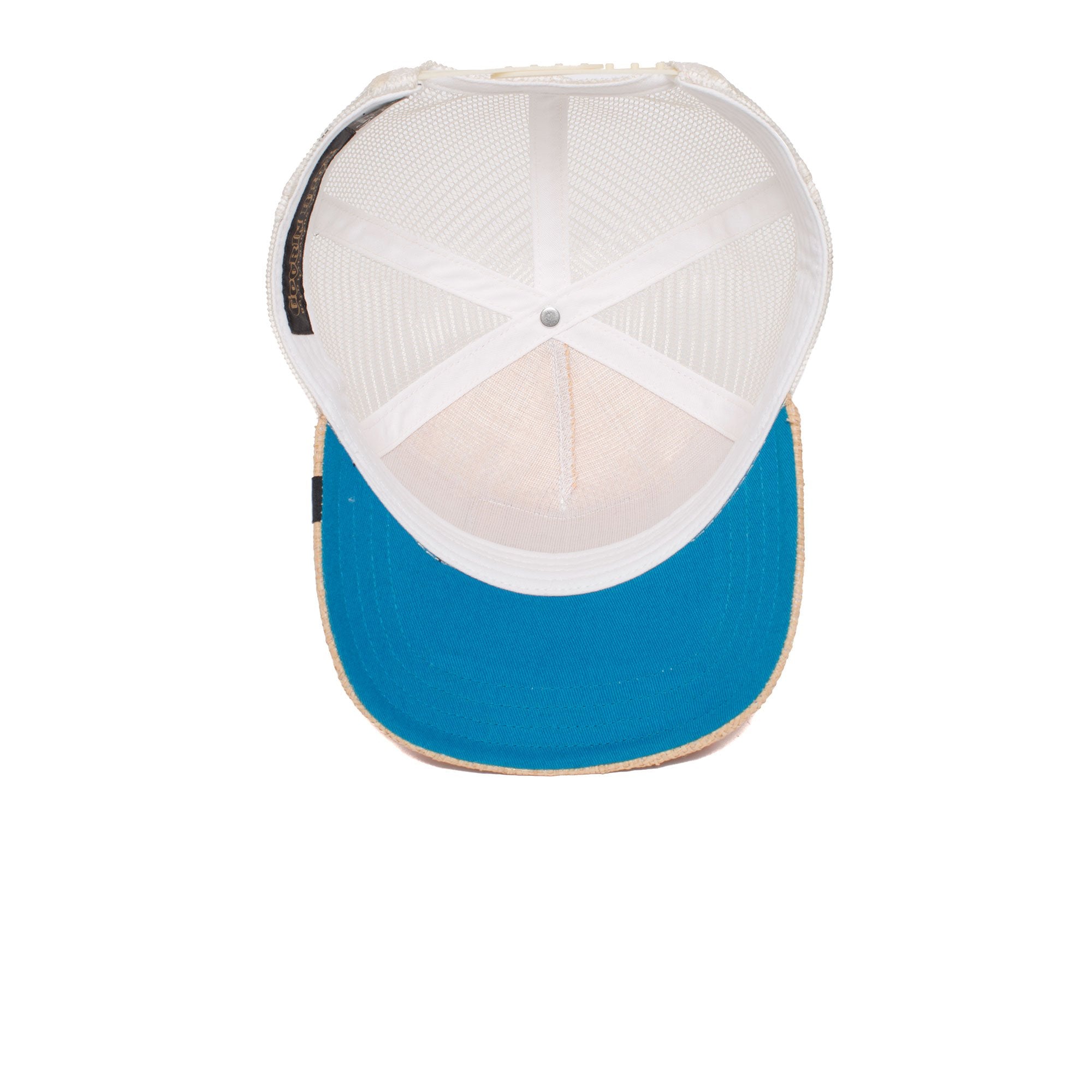 Goorin Bros. big fish 5 panel trucker baseball cap Natural under view