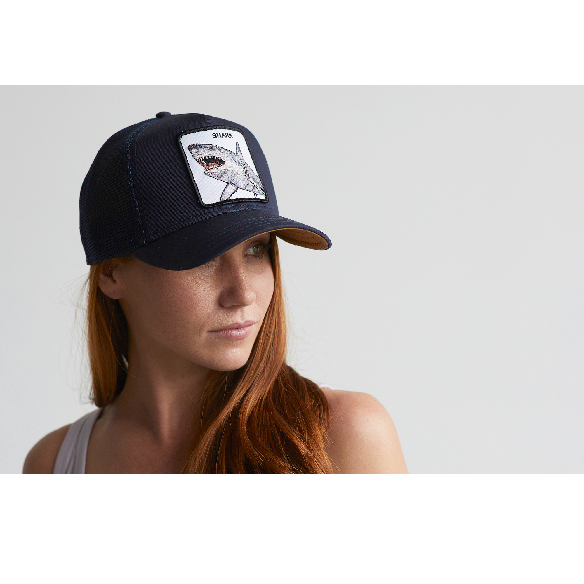 Goorin Bros. dunnah 5 panel trucker baseball cap Navy  womens styling