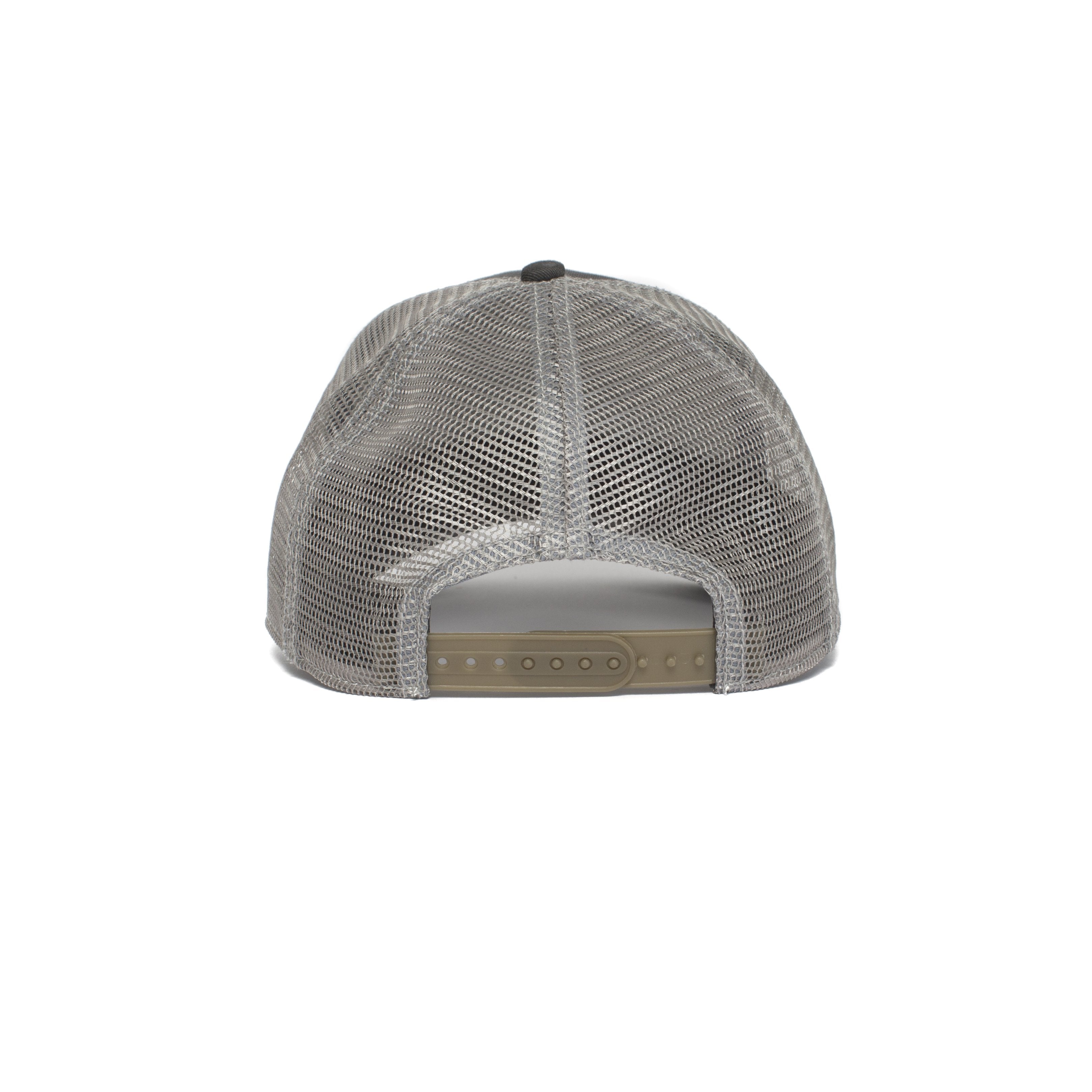 Goorin Bros. king of the jungle 5 panel trucker baseball cap Grey back view