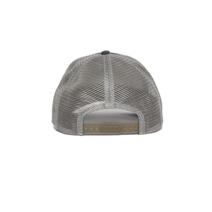 Goorin Bros. king of the jungle 5 panel trucker baseball cap Grey back view