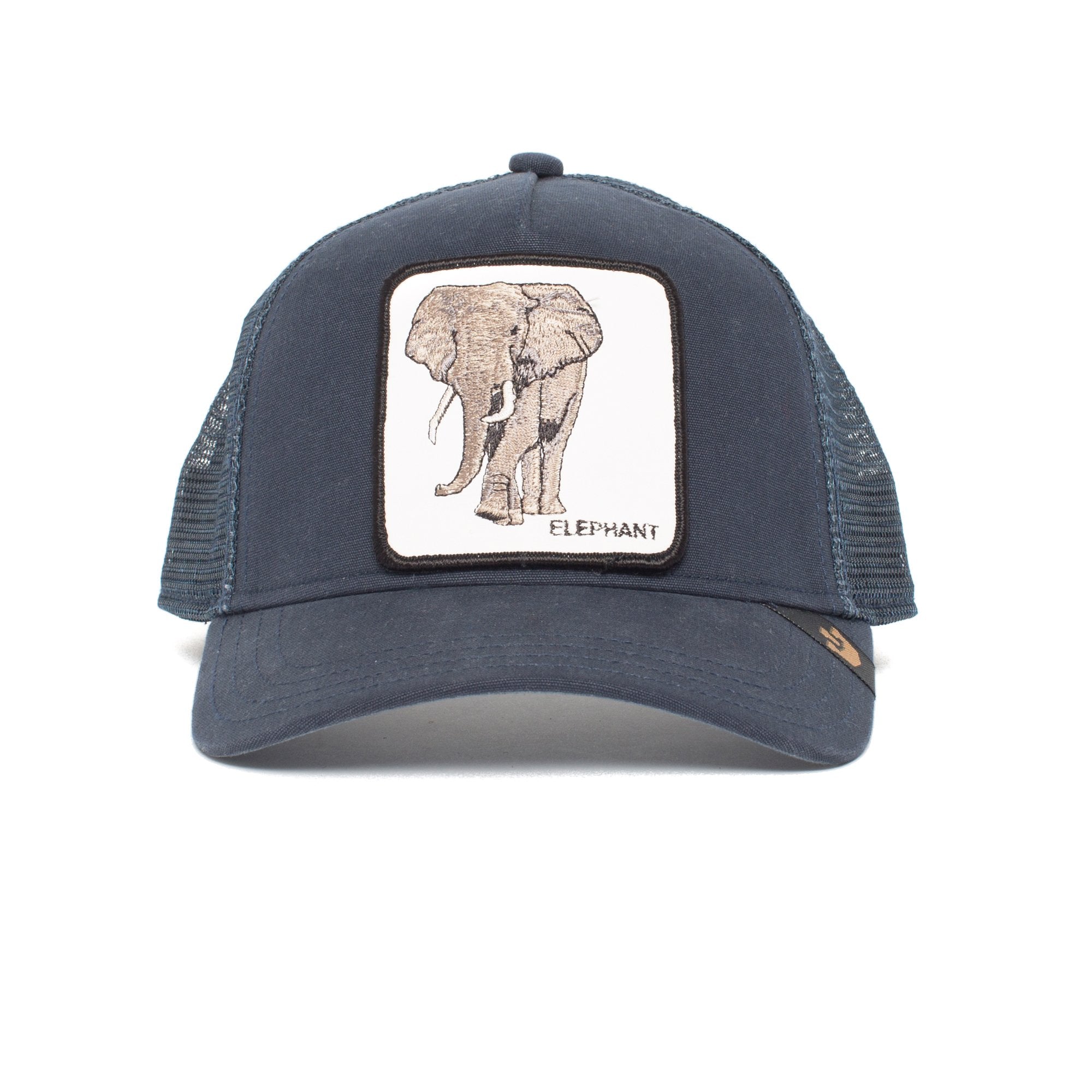 Goorin Bros. elephant 5 panel trucker baseball cap Navy front view