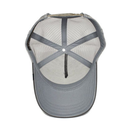 Goorin Bros. eye of the tiger 5 panel trucker baseball cap Grey under view