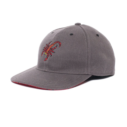 Goorin Bros. scorpio cotton 6 panel baseball cap Grey left side view