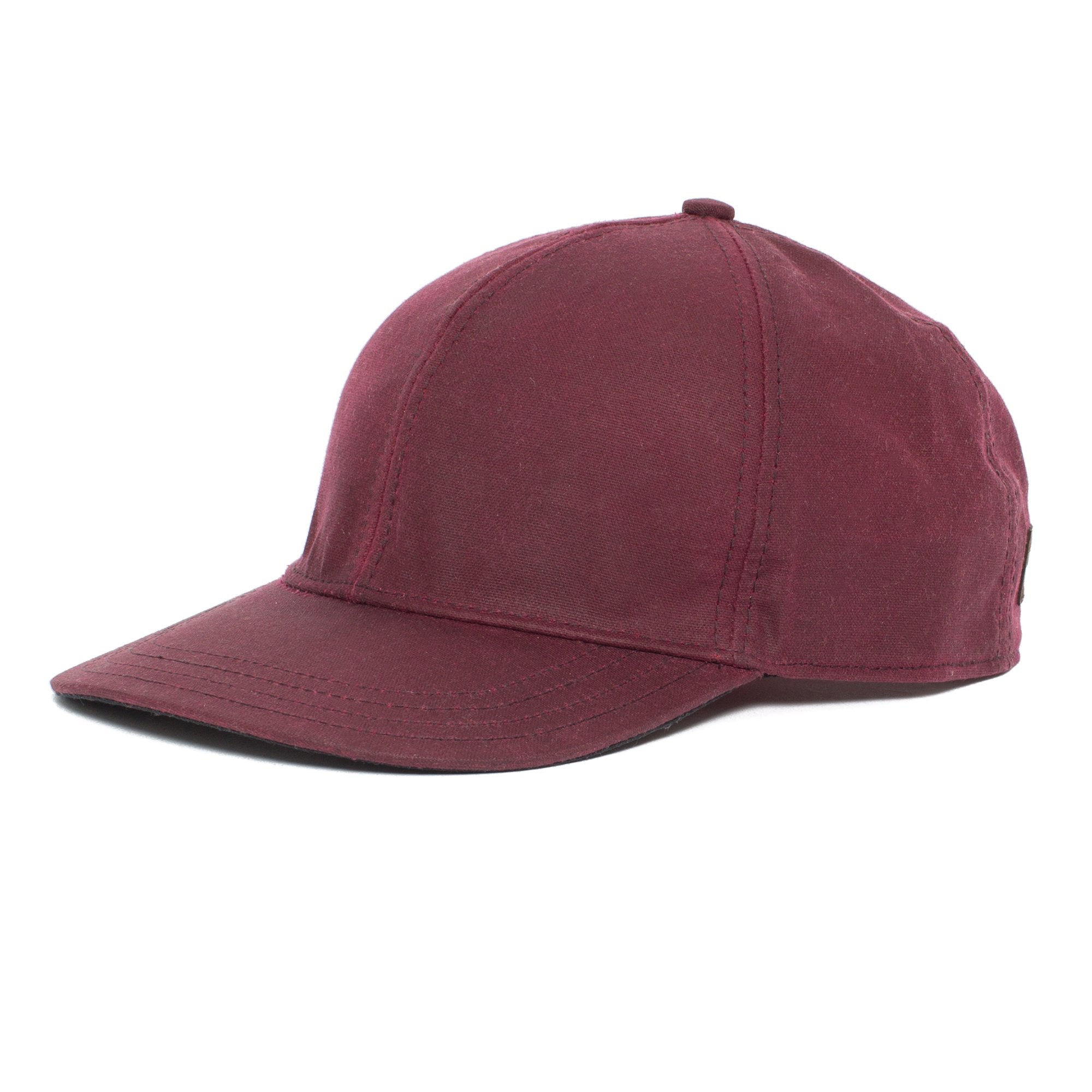 Goorin Bros. shelter island cotton 6 panel baseball cap Burgundy left side view