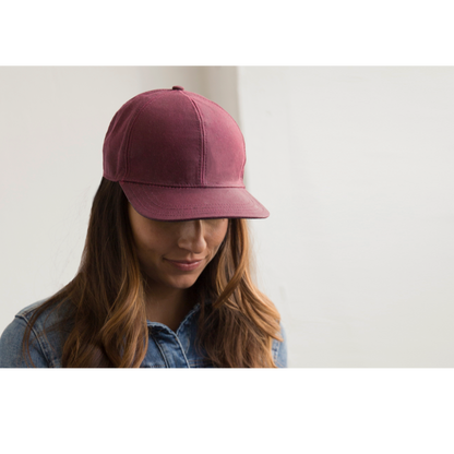 Goorin Bros. shelter island cotton 6 panel baseball cap Burgundy  womens styling