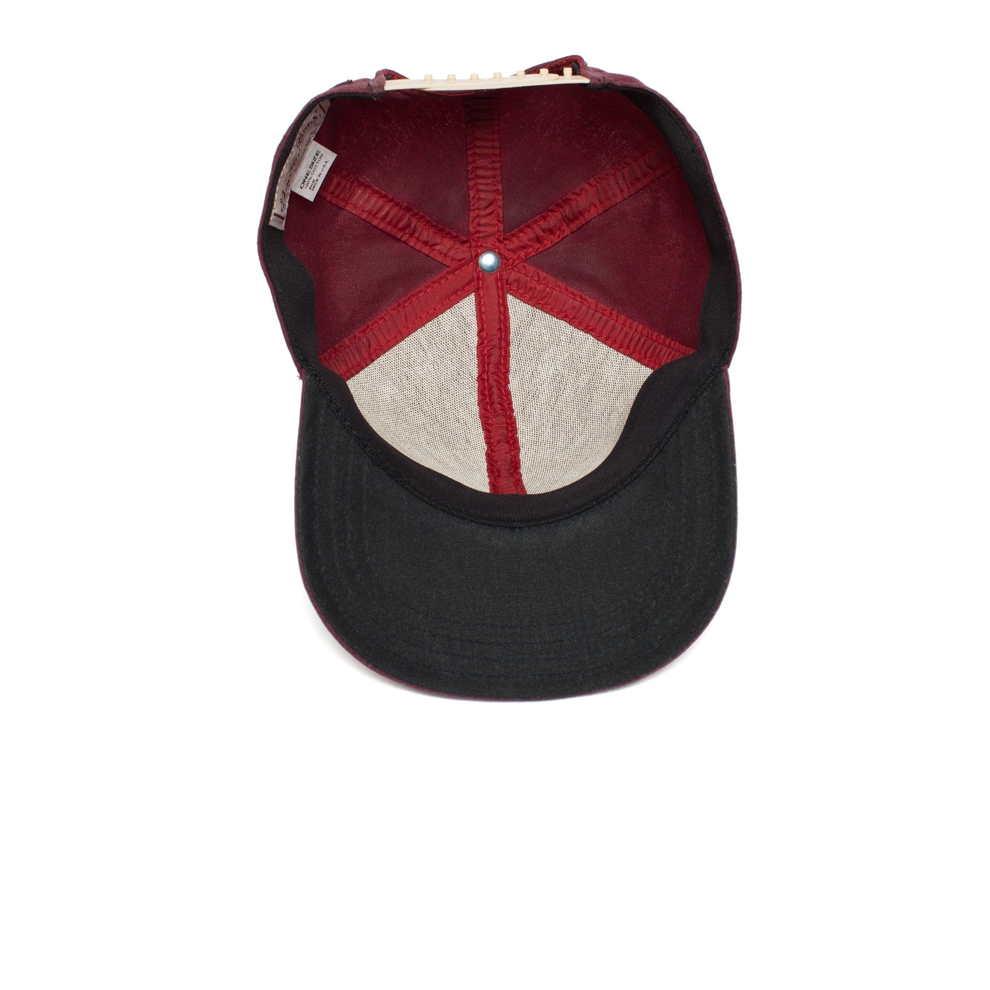 Goorin Bros. shelter island cotton 6 panel baseball cap Burgundy under view