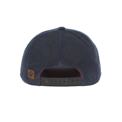 Goorin Bros. shelter island cotton 6 panel baseball cap Navy back view