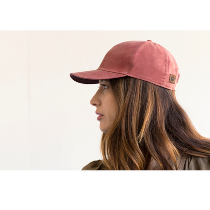 Goorin Bros. shelter island cotton 6 panel baseball cap Red  womens styling