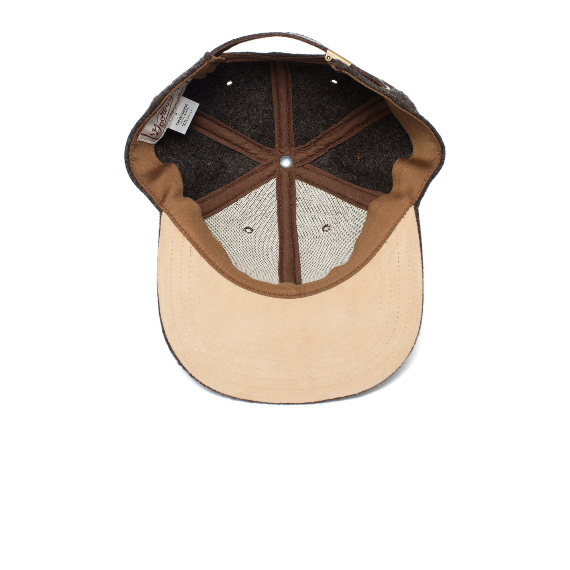 Goorin Bros. northside wool blend 6 panel baseball cap Brown under view