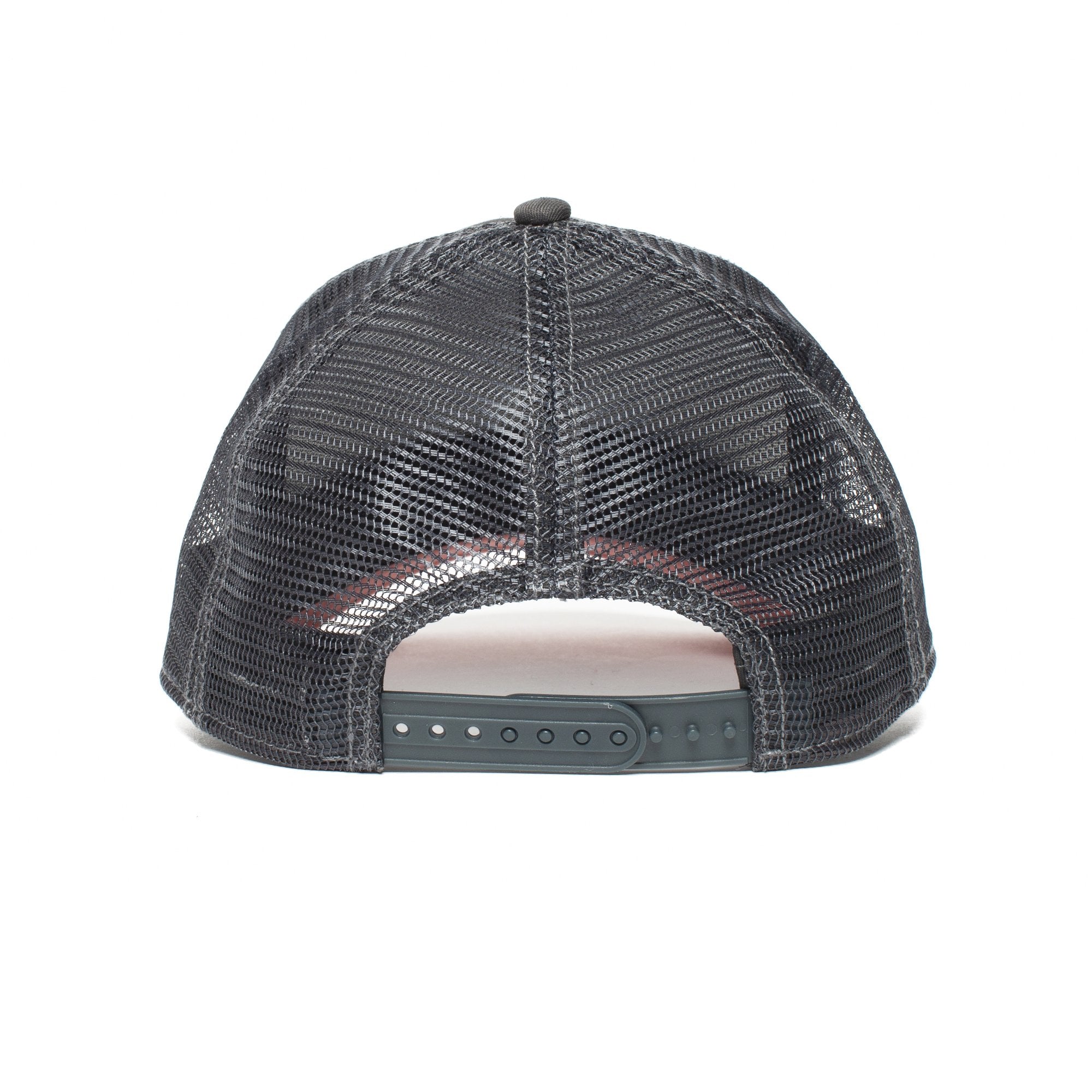 Goorin Bros. shhhhh 5 panel trucker baseball cap Grey back view