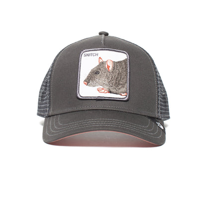 Goorin Bros. shhhhh 5 panel trucker baseball cap Grey front view