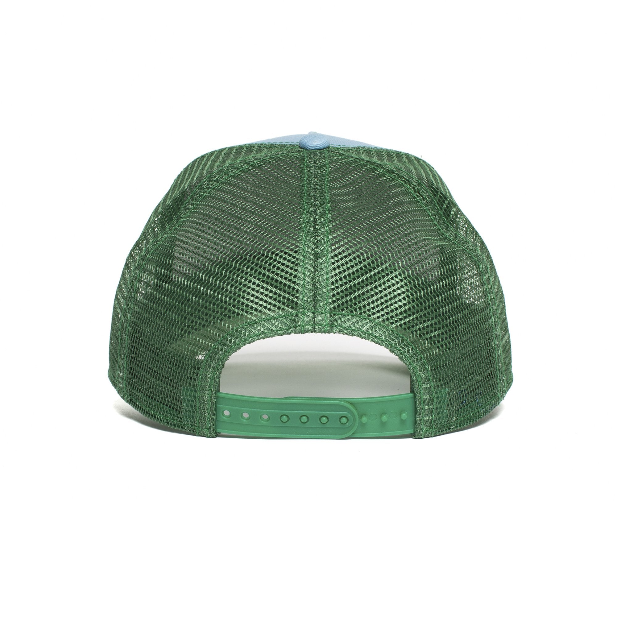Goorin Bros. hey mister cotton 5 panel trucker baseball cap Blue back view