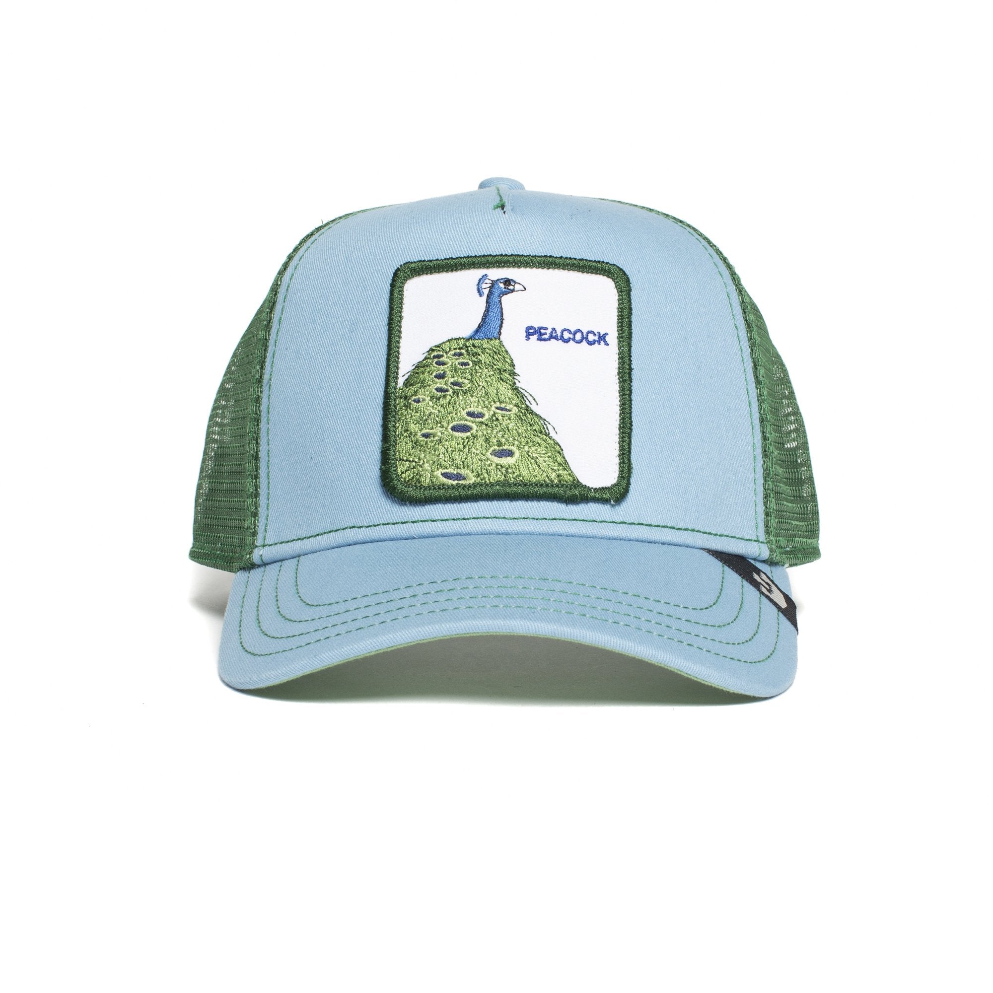Goorin Bros. hey mister cotton 5 panel trucker baseball cap Blue front view