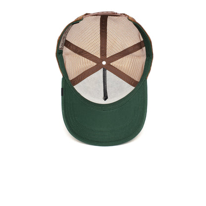 Goorin Bros. duck duck cotton 5 panel baseball cap Green under view
