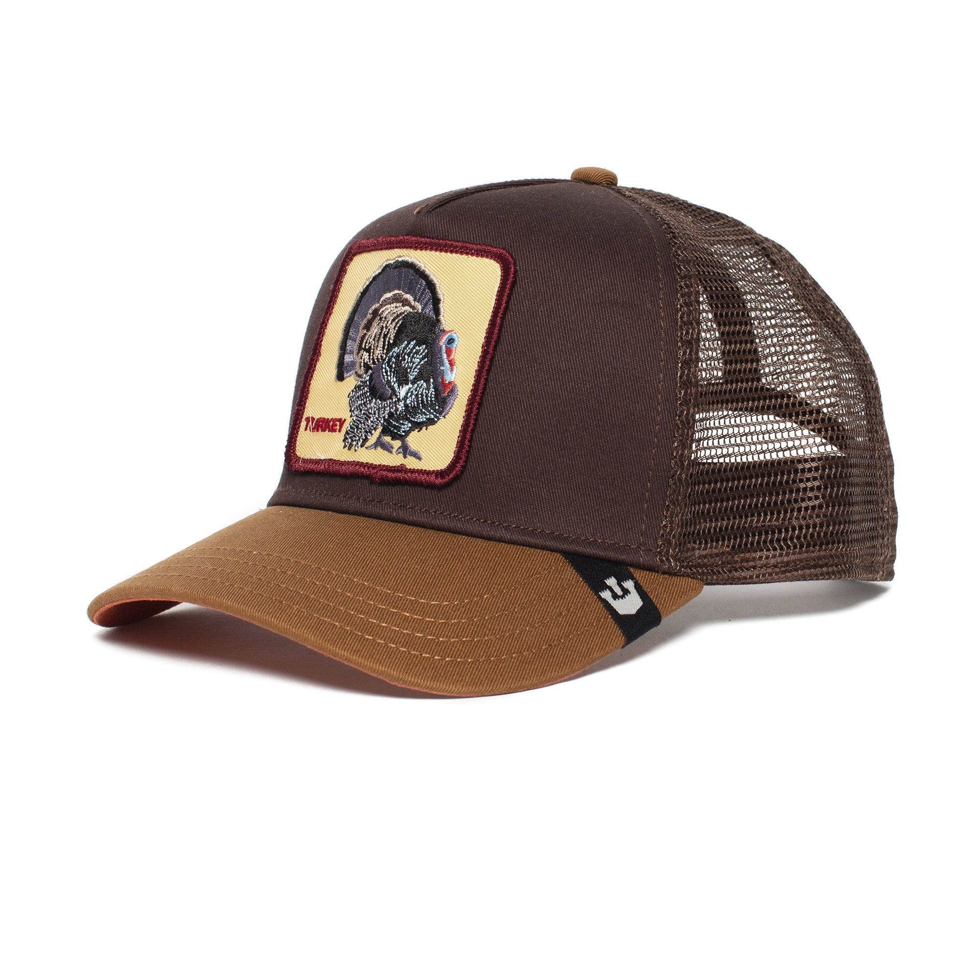 Goorin Bros. turkey cotton 5 panel baseball cap Brown left side view