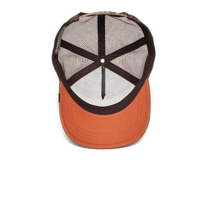 Goorin Bros. turkey cotton 5 panel baseball cap Brown under view