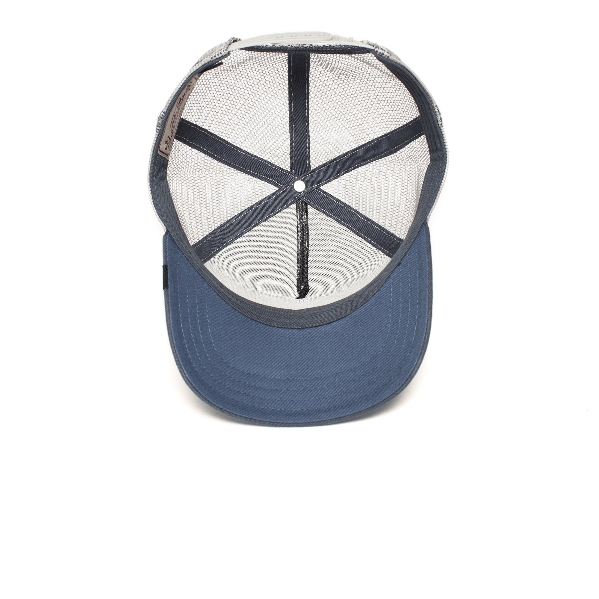 Goorin Bros. big bass cotton 5 panel baseball cap Blue under view