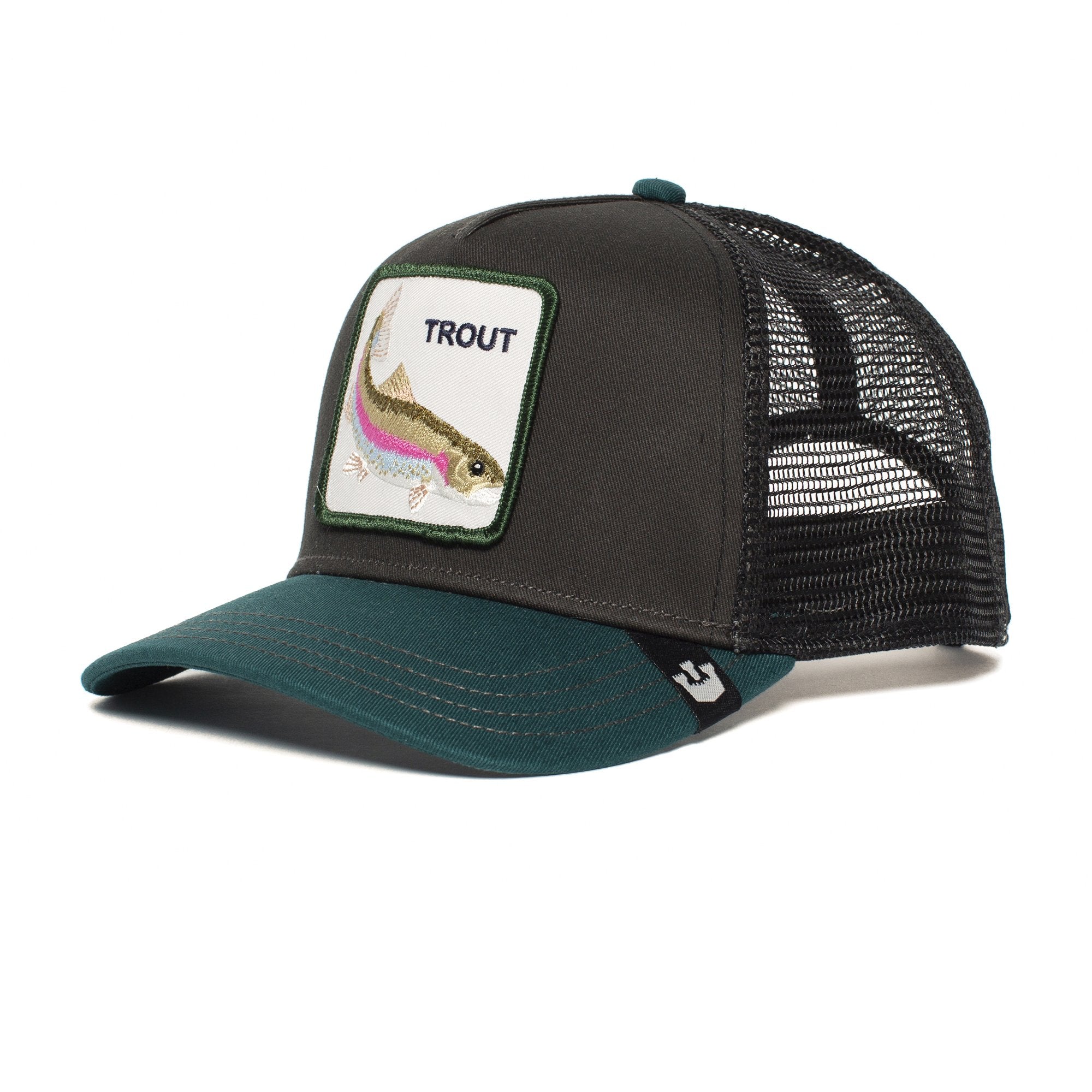 Goorin Bros. trout cotton 5 panel baseball cap Black left side view