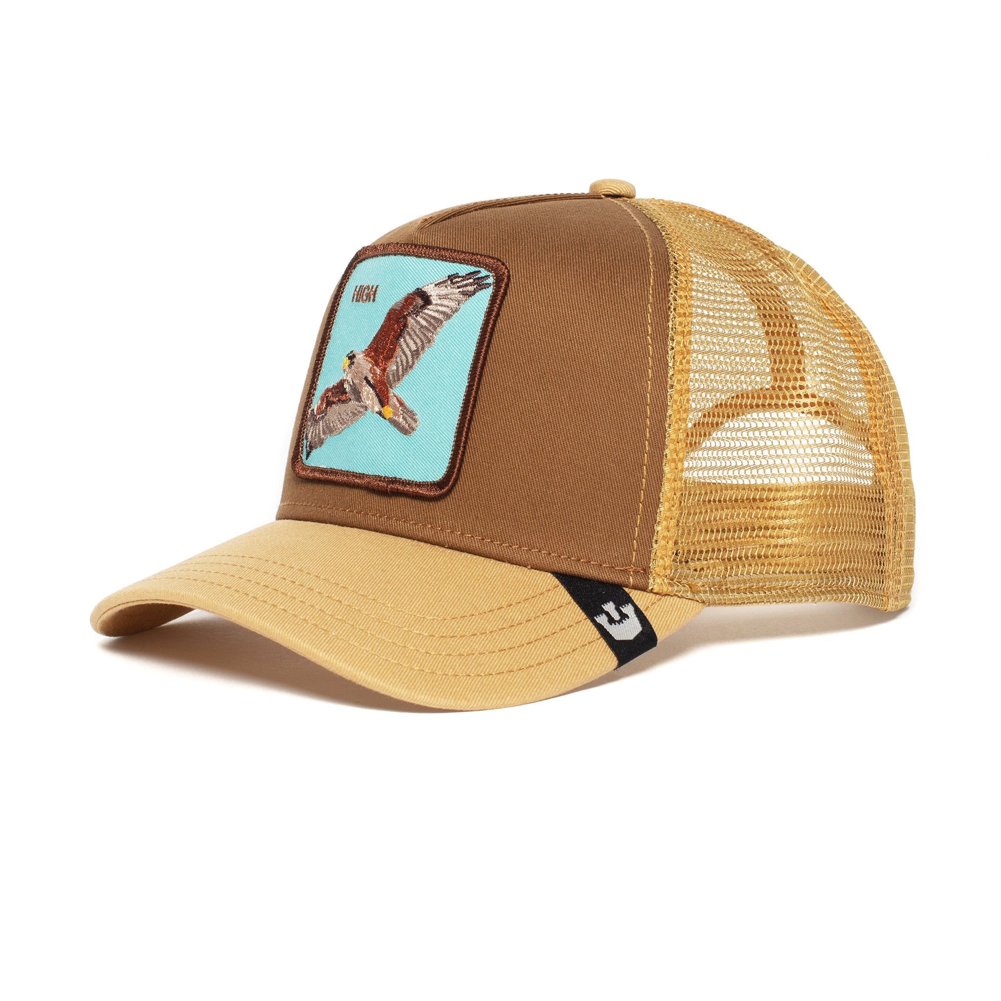 Goorin Bros. high cotton 5 panel baseball cap Brown left side view
