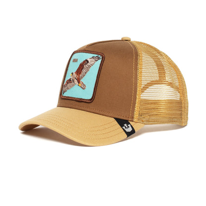 Goorin Bros. high cotton 5 panel baseball cap Brown left side view