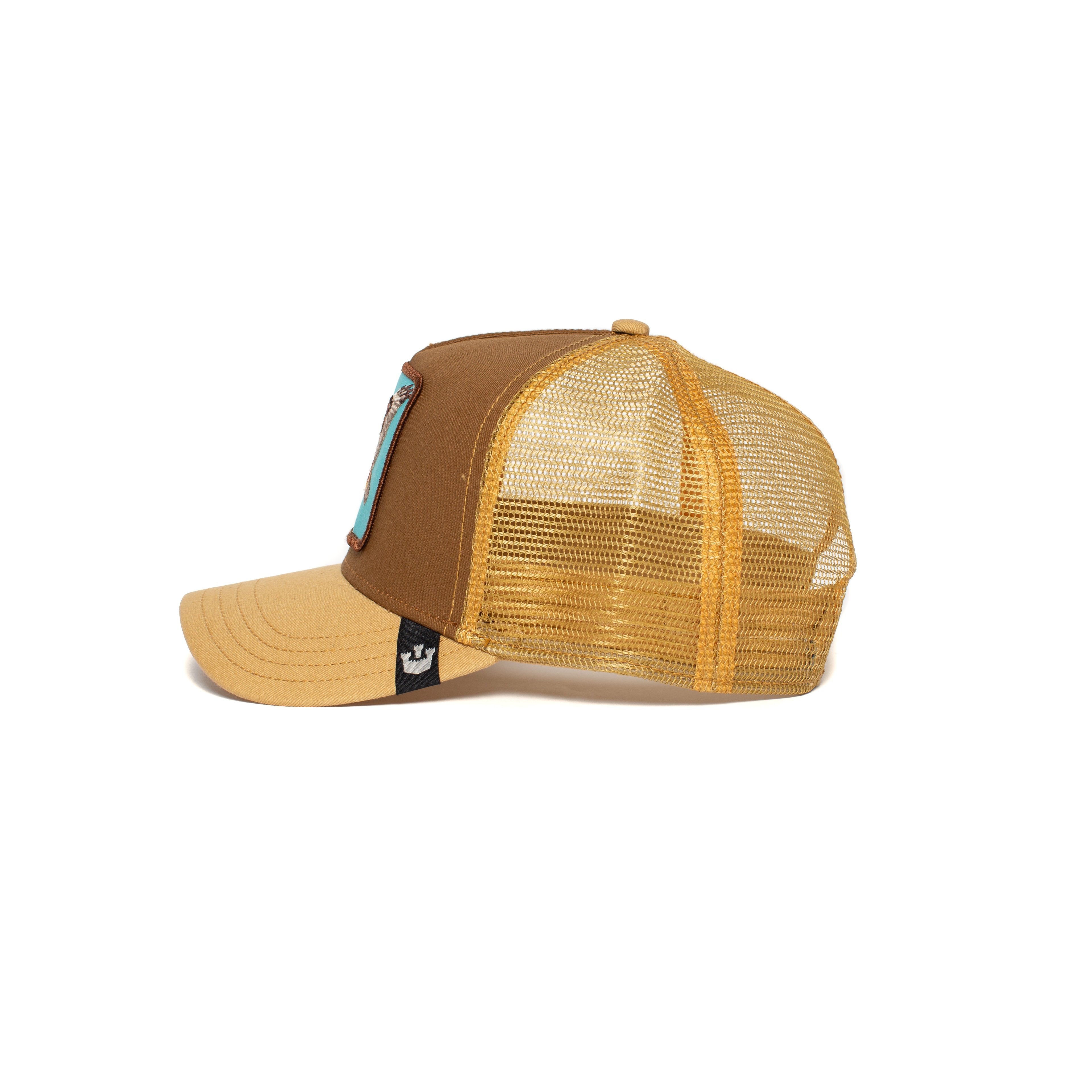 Goorin Bros. high cotton 5 panel baseball cap Brown side view