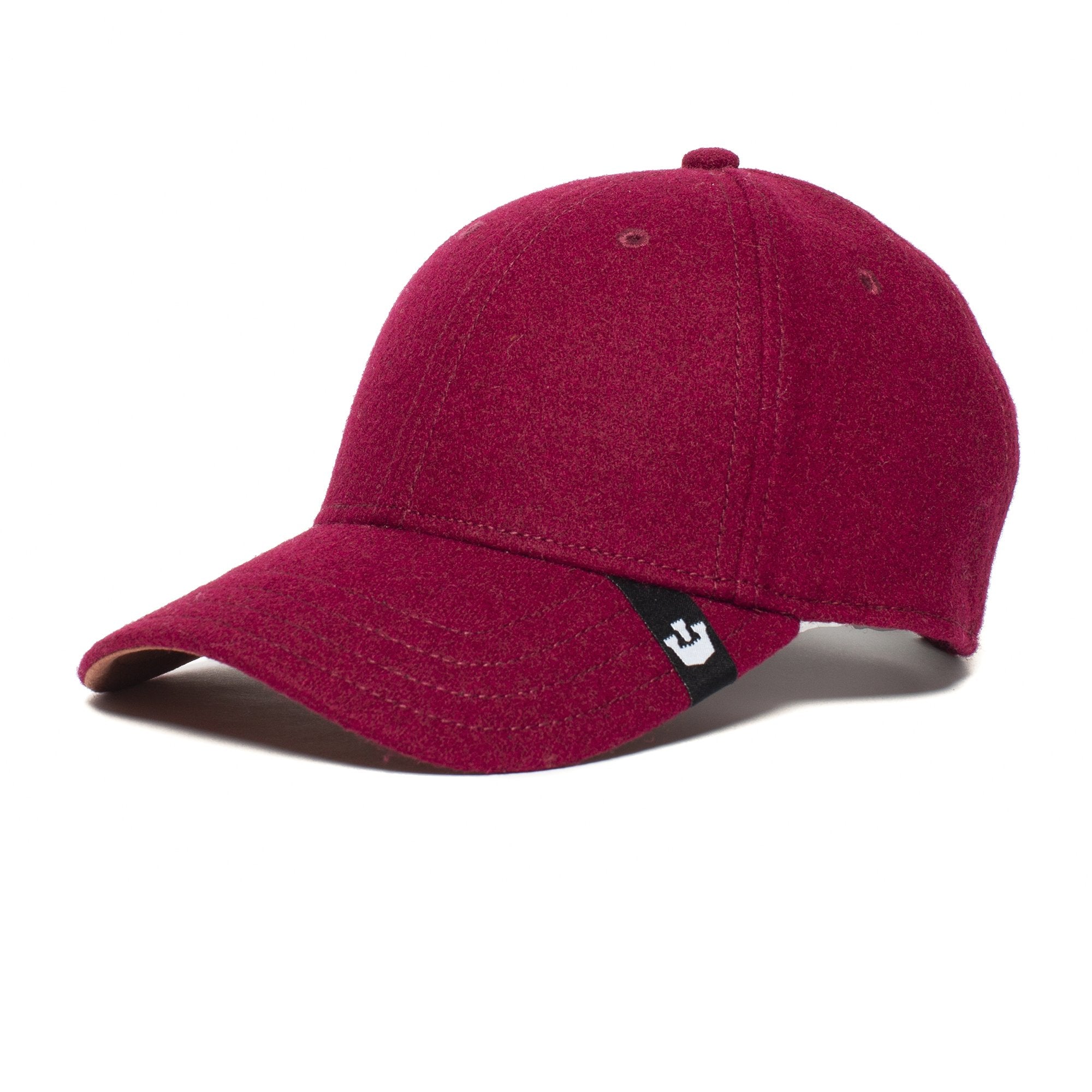 Goorin Bros. player 6 panel baseball cap Burgundy left side view