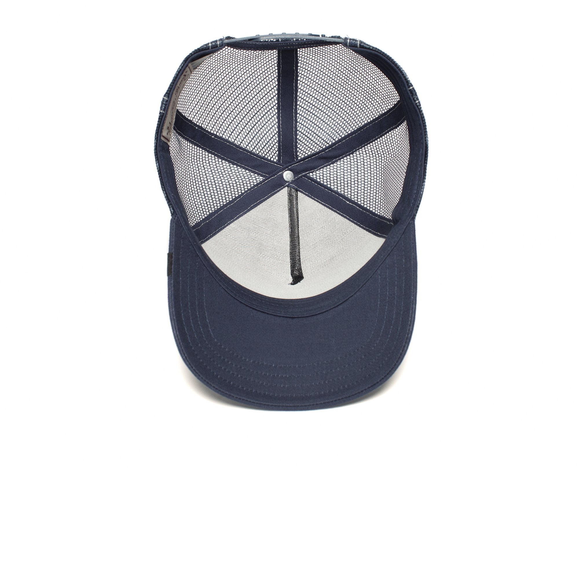 Goorin Bros. blue who cotton 5 panel baseball cap Navy under view