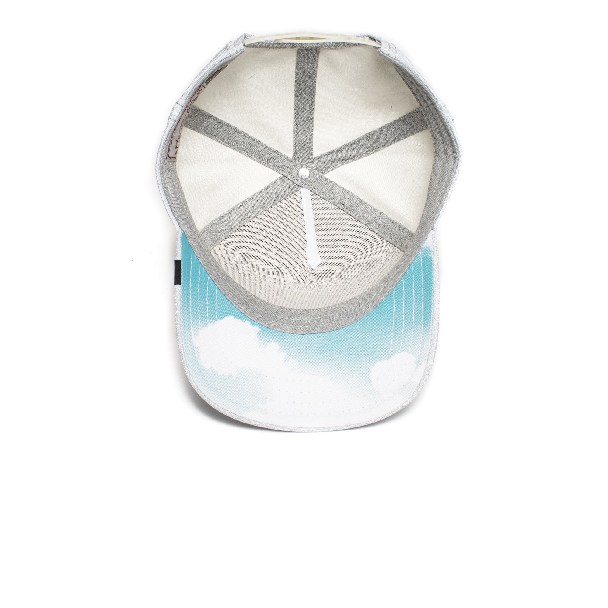 Goorin Bros. believer cotton 5 panel baseball cap Grey under view