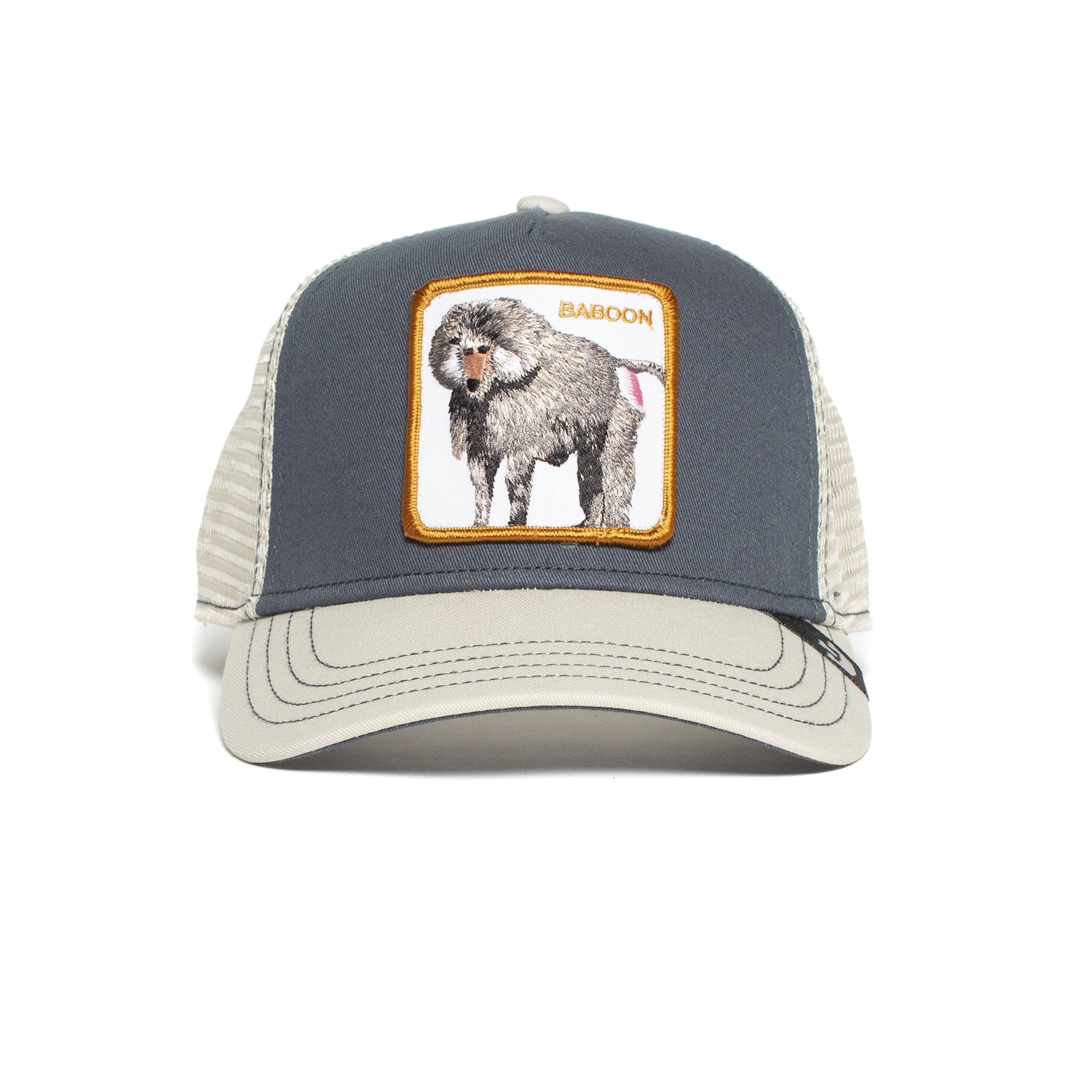 Goorin Bros. butthead cotton 5 panel trucker baseball cap Blue front view