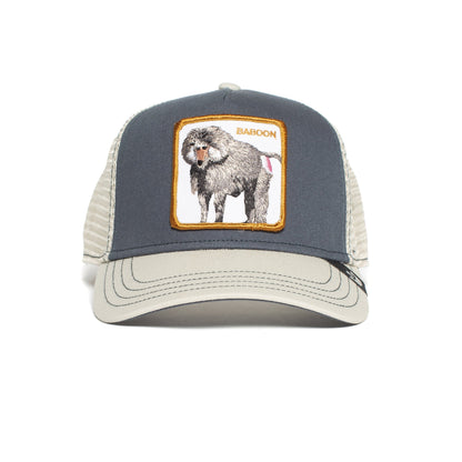 Goorin Bros. butthead cotton 5 panel trucker baseball cap Blue front view