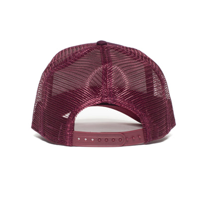 Goorin Bros. funky monkey cotton 5 panel baseball cap Maroon back view