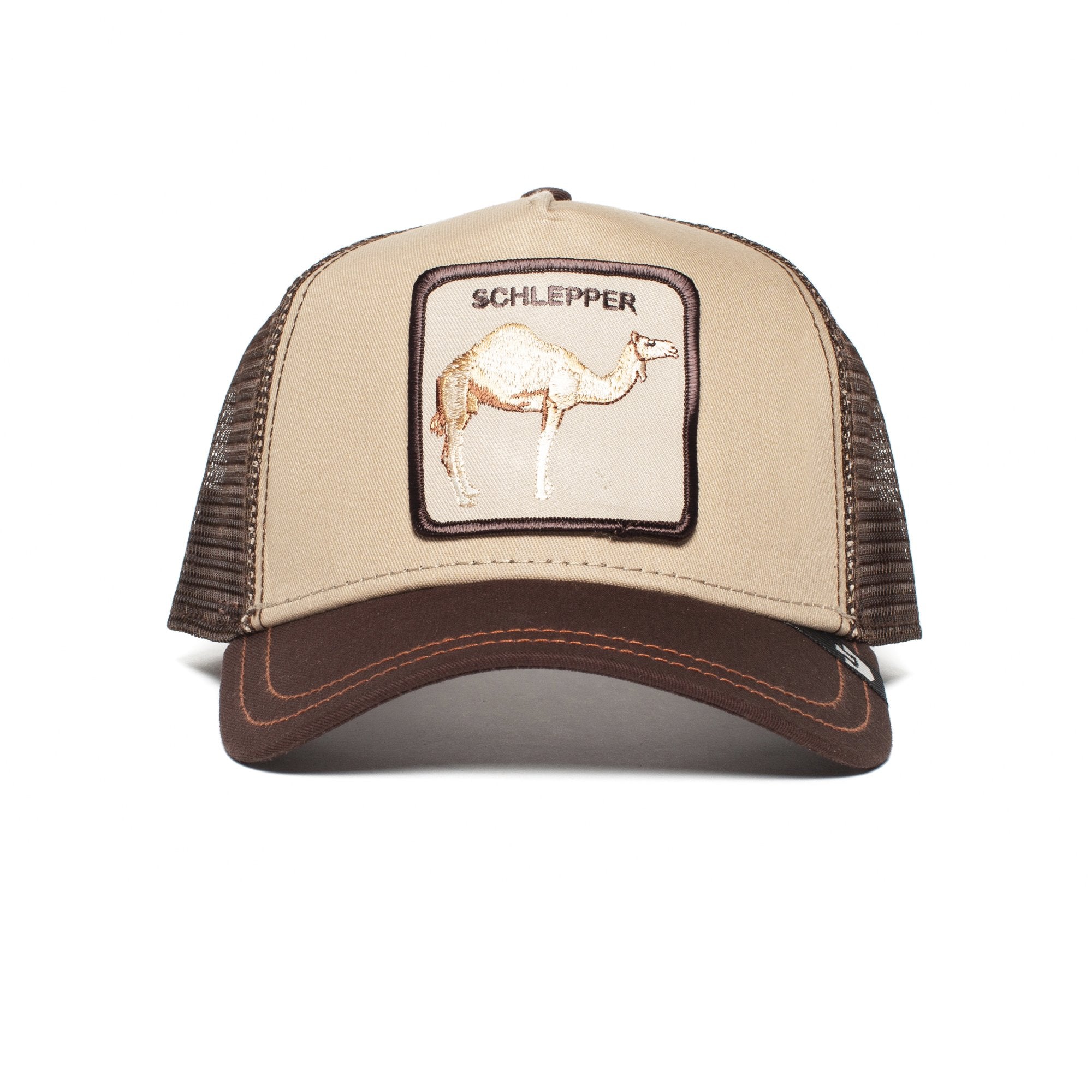 Goorin Bros. the humper cotton 5 panel baseball cap Brown front view
