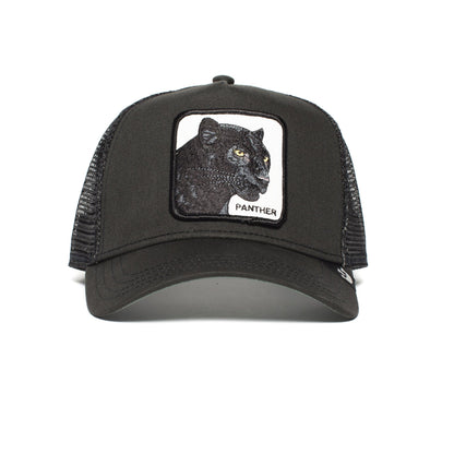 Goorin Bros. panther cotton 5 panel baseball cap Black front view