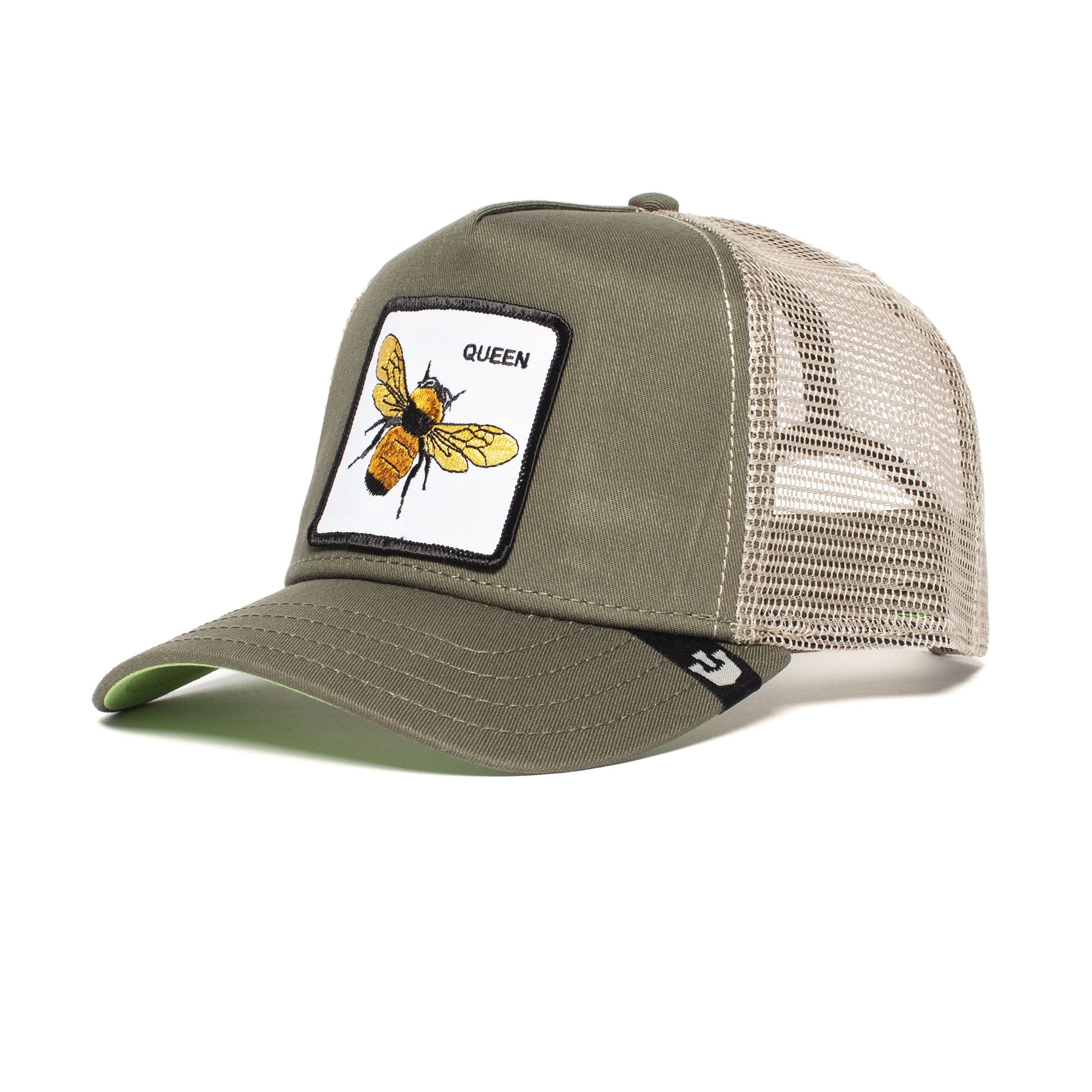 Goorin Bros. sting like a queen cotton 5 panel baseball cap Olive left side view