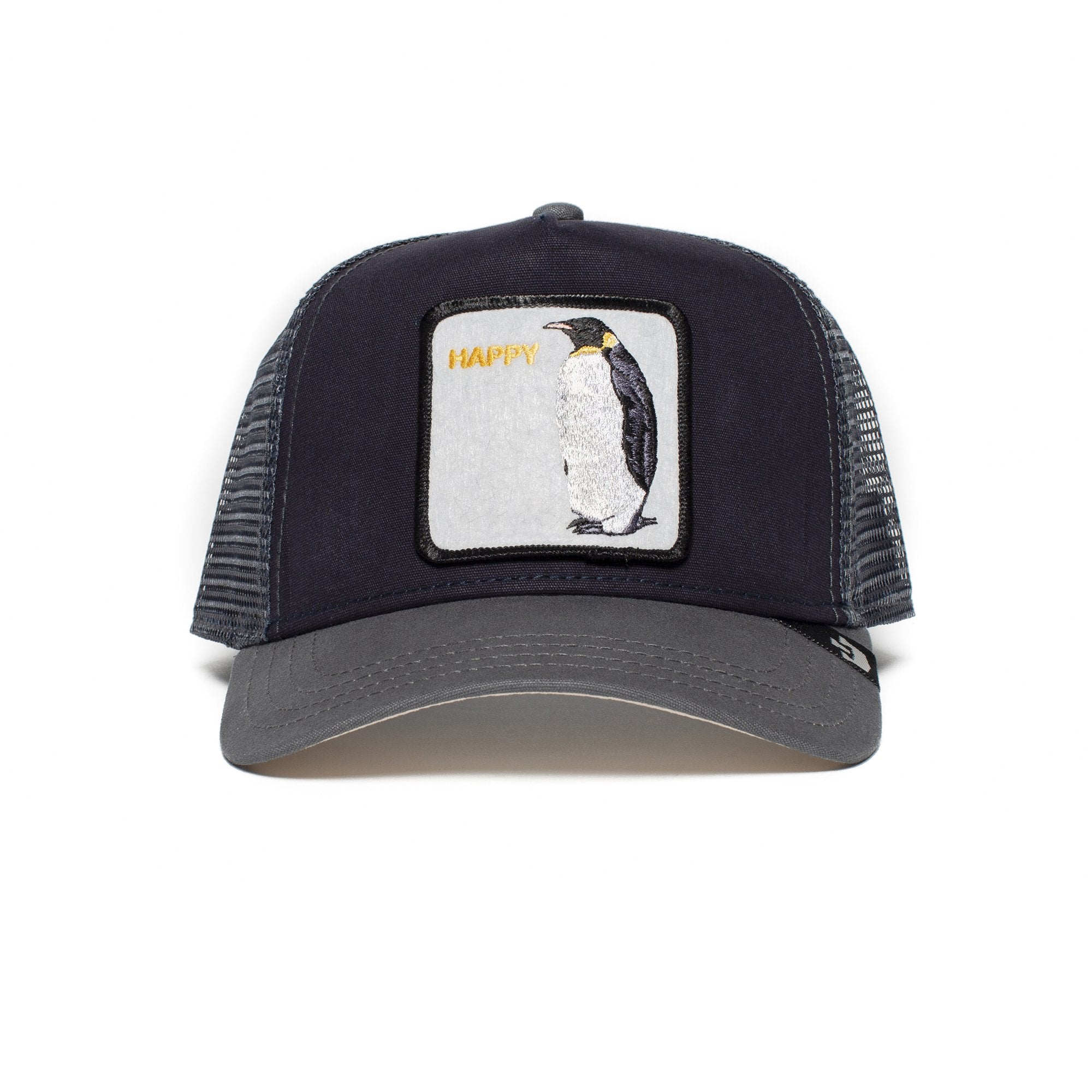 Goorin Bros. snow bird cotton 5 panel baseball cap Grey front view
