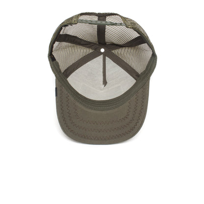 Goorin Bros. donkey ass cotton trucker baseball cap Olive under view