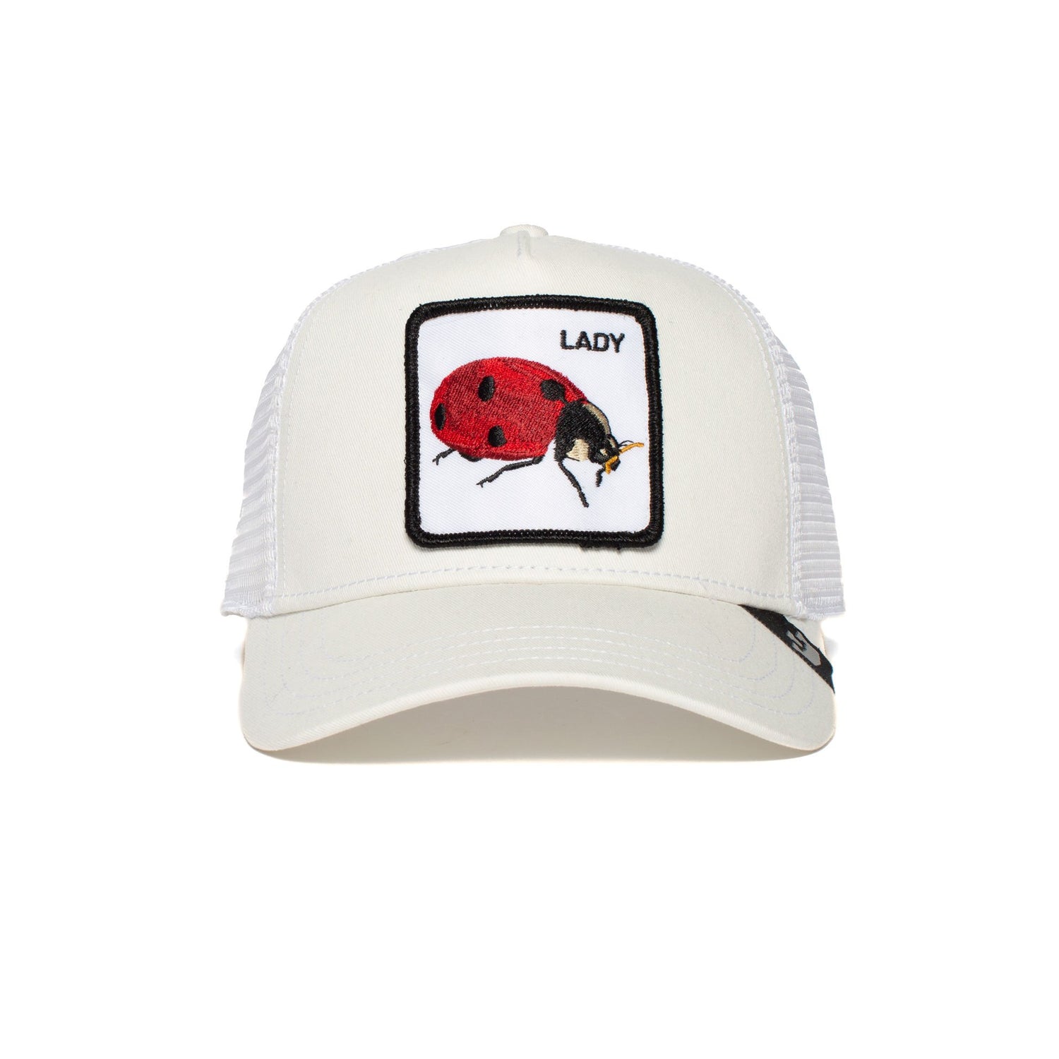 Goorin Bros. spot cotton 5 panel baseball cap Ivory front view