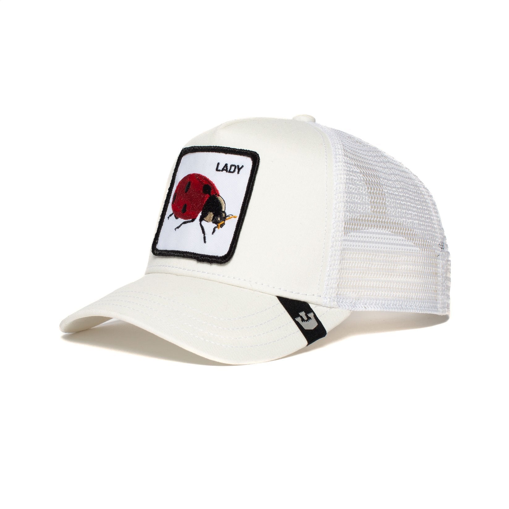 Goorin Bros. spot cotton 5 panel baseball cap Ivory left side view