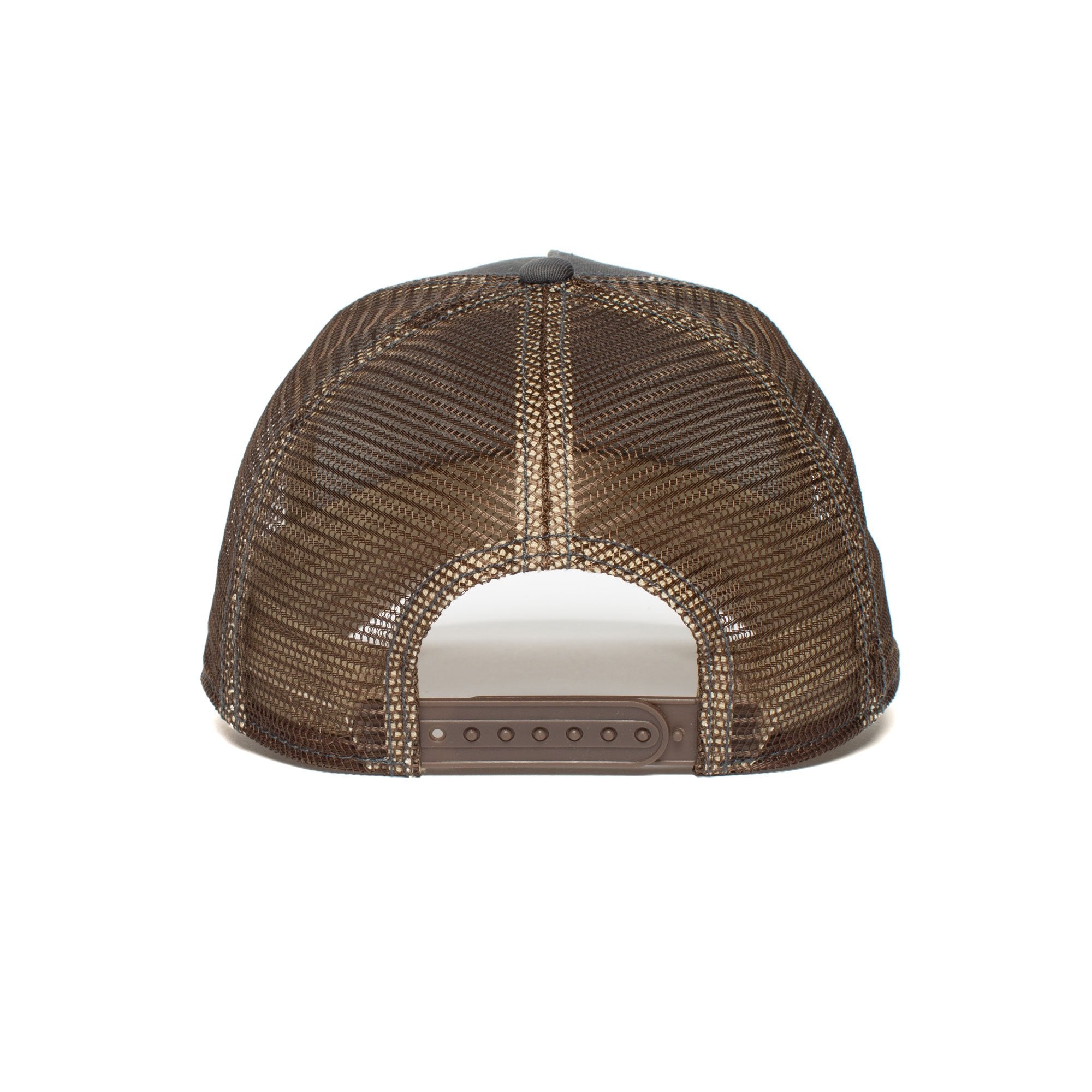 Goorin Bros. beast affair cotton 5 panel baseball cap Grey back view