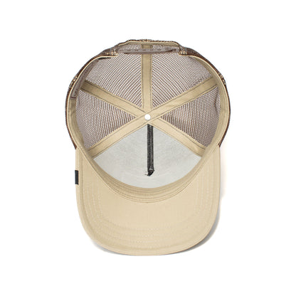 Goorin Bros. beast affair cotton 5 panel baseball cap Grey under view